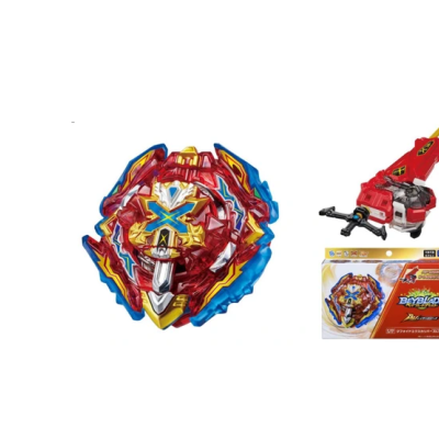 Beyblade Burst spinning top toy with launcher and packaging