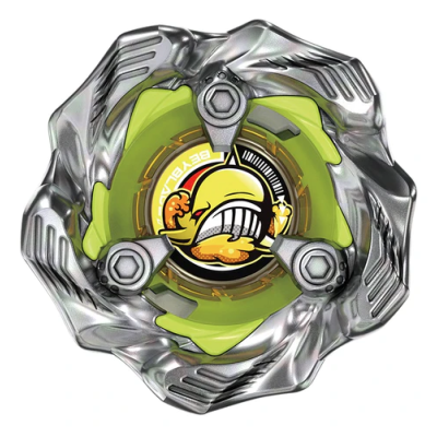 Peça circular metálica com centro amarelo e verde