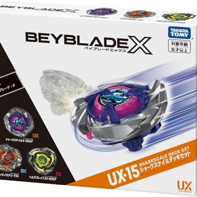 Caixa de brinquedo BEYBLADE X UX-15 SHARKSCALE DECK SET