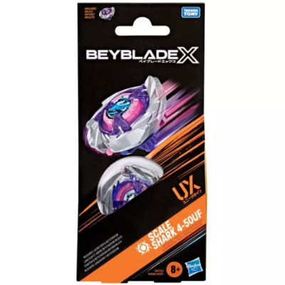 BeybladeX SCALE SHARK 4-50UF spinning top toy packaging