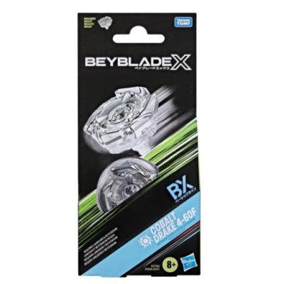 Packaged Beyblade Burst Cobalt Drake 4-60F toy with black and green design