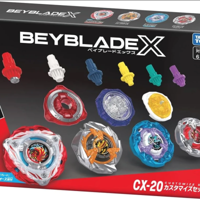 Beyblade X CX-20 Customize Set C box with colorful Beyblade parts