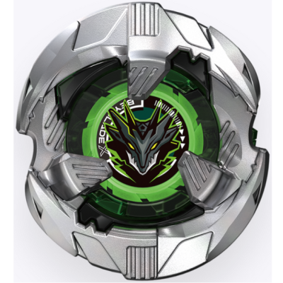roda de batalha metálica prateada com centro verde e dragão preto