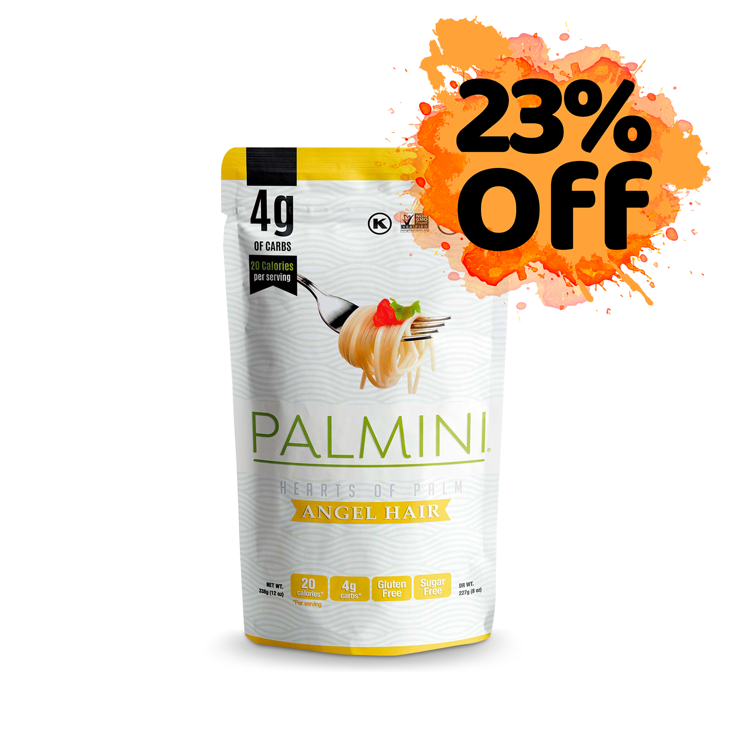 Cabelinho de Anjo de Palmito Palmini (338g) Embalagem de massa PALMINI Angel Hair com 23% de desconto