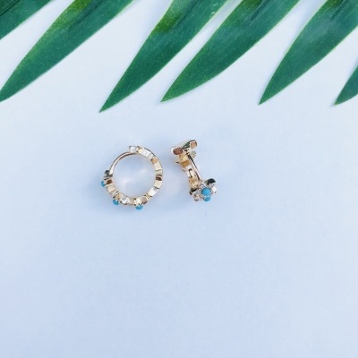 Argolas&#x20;pequenas&#x20;de&#x20;a&#x00E7;o&#x20;e&#x20;zirc&#x00F3;nias&#x20;-&#x20;Sweet&#x20;star