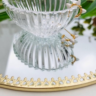 Argolinhas&#x20;de&#x20;a&#x00E7;o&#x20;esmaltadas&#x20;-&#x20;Candy&#x20;Spike