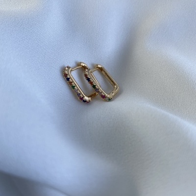 Brincos&#x20;shine&#x20;coloridos