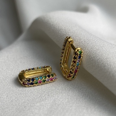 Brincos&#x20;quadrados&#x20;com&#x20;cores