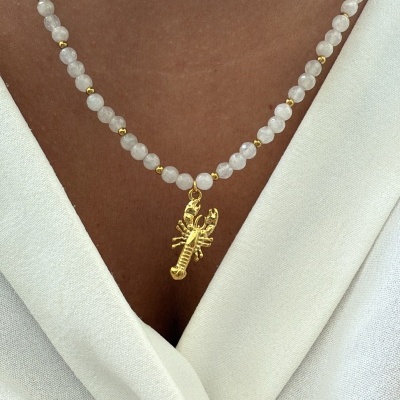 Colar&#x20;pedrinhas&#x20;naturais&#x20;&#x1F41F;&#x1F99E;