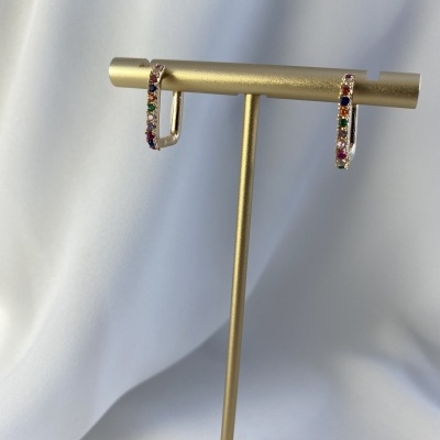 Brincos&#x20;shine&#x20;coloridos