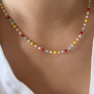 Colar&#x20;colorido&#x20;a&#x00E7;o&#x20;inoxid&#x00E1;vel