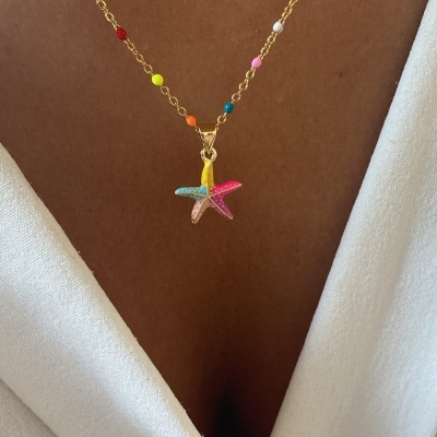 Colar&#x20;colorido&#x20;com&#x20;estrela&#x20;colorida