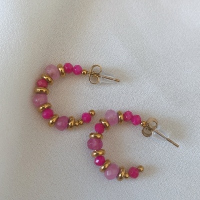 Argolas&#x20;pedrinhas&#x20;coloridas