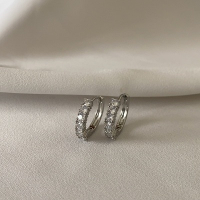 Argolas&#x20;zirconias&#x20;prateadas