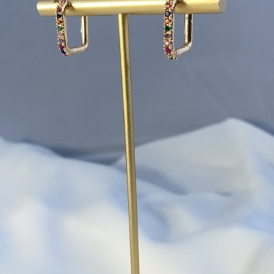 Brincos&#x20;shine&#x20;coloridos