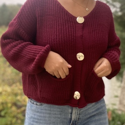 Cardigan&#x20;bordeaux