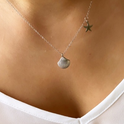 Colar&#x20;concha&#x20;e&#x20;estrela