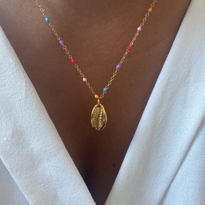 Colar&#x20;b&#x00FA;zio&#x20;em&#x20;fio&#x20;colorido