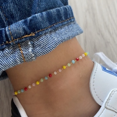 Pulseira&#x20;de&#x20;p&#x00E9;&#x20;colorida