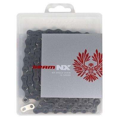Cadeia de bicicleta SRAM NX 12 velocidades em embalagem plástica