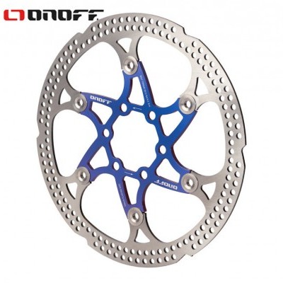 Disco de travão para bicicleta azul e prateado