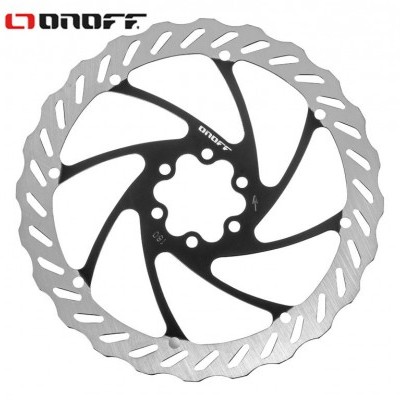 Disco de travão para bicicleta preto e prateado da marca ONOFF