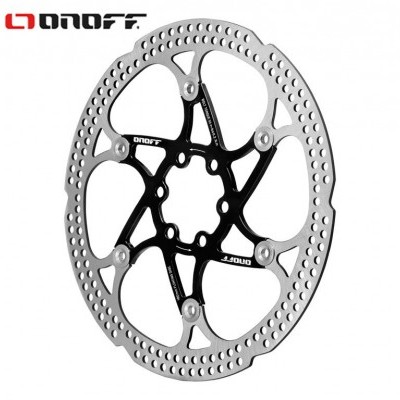 Disco de travão para bicicleta ONOFF em metal prata e preto