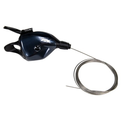 Selector de mudanças de bicicleta Shimano SLX preto com cabo metálico