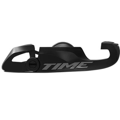 Gancho para bicicletas TIME preto com texto cinzento