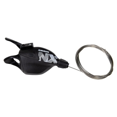 Comando de mudanças para bicicleta SRAM NX preto com cabo metálico