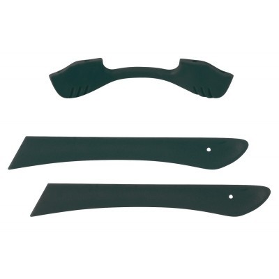 Conjunto de três peças plásticas pretas para uso específico