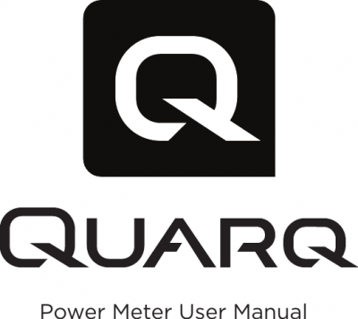 Logotipo QUARQ em preto e branco com texto Power Meter User Manual