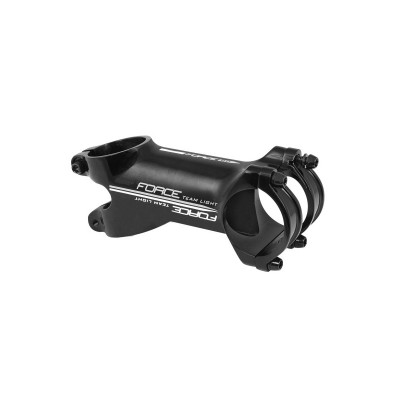 Suporte de guiador de bicicleta preto com texto branco