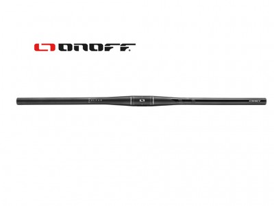 Guiador preto para bicicleta com escrita ONOFF