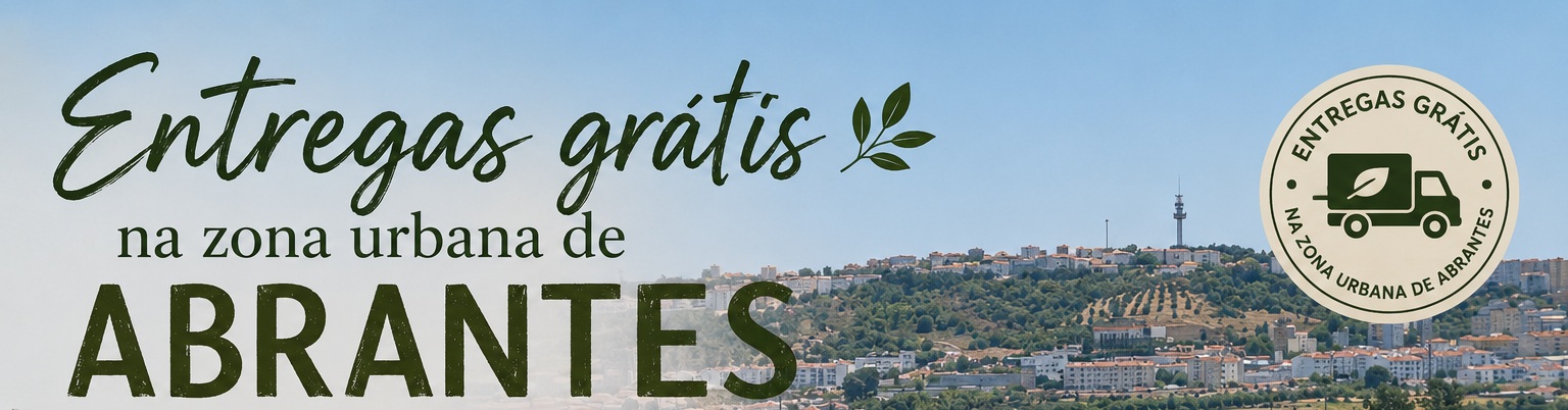 Entregas grátis na zona urbana de Abrantes