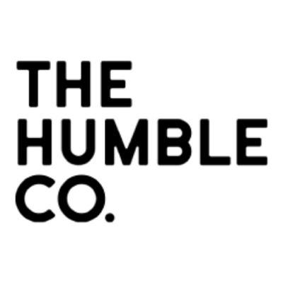 Logótipo da The Humble Co. com texto preto