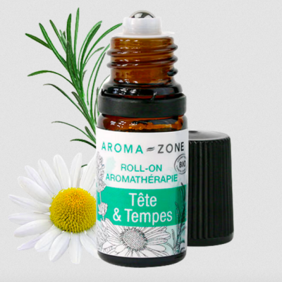 Frasco roll-on aromaterapia dor de cabeça
