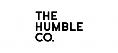 Logótipo da The Humble Co. com texto preto