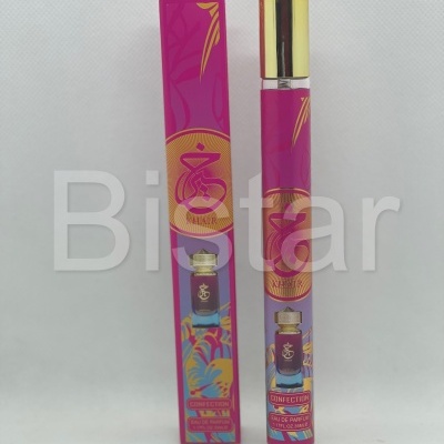 Perfume KHAIR CONFECTION EAU DE PARFUM com frasco e embalagem rosa e dourado
