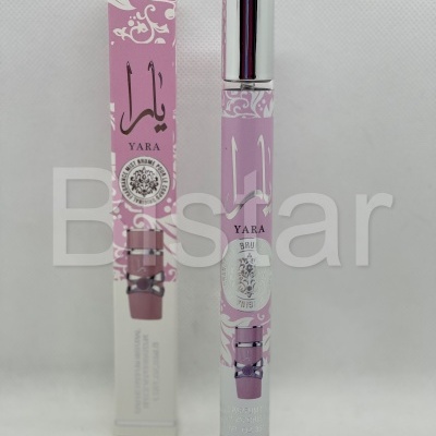 Frasco e embalagem de perfume YARA rosa