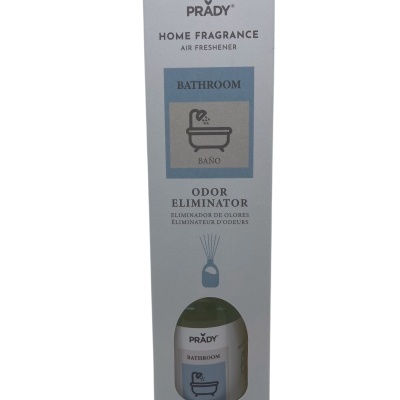 Frasco de aroma para casa Prady Home Fragrance para banheiro, eliminador de odores.