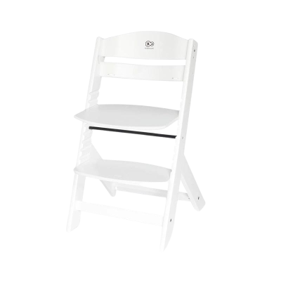 Cadeira alta branca para criança em madeira com logótipo KidKraft