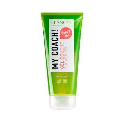 Frasco verde de gel de duche My Coach! da Elancyl