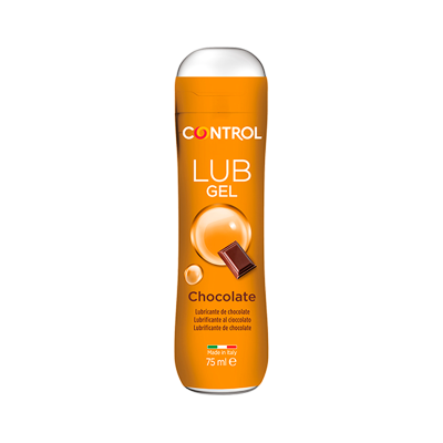Frasco de gel lubrificante de chocolate CONTROL 75 ml laranja