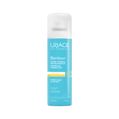 Spray refrescante termal Uriage Bariésun azul para rosto e corpo após sol