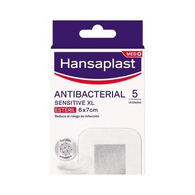 Embalagem de pensos rápidos Hansaplast antibacterial