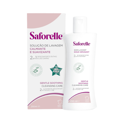 Frasco e caixa da solução de lavagem Saforelle, 250 ml