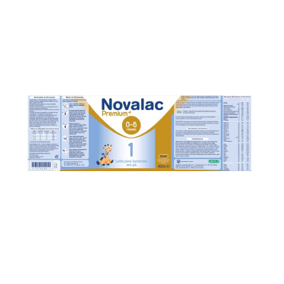 Embalagem de leite em pó Novalac Premium+ para lactentes 0-6 meses, 800g