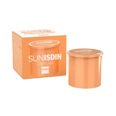 Embalagem e cápsula SUNISDIN recarga laranja