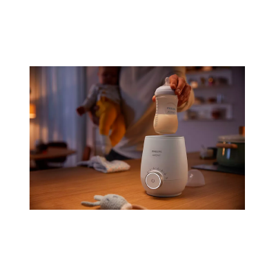 Esterilizador ou aquecedor de biberões branco PHILIPS AVENT com biberão